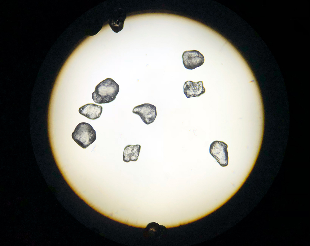 microscopic image of sand